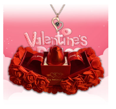 Valentines Day Gift Soap Rose Jewelry Box