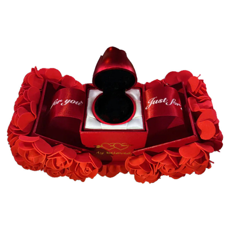 Valentines Day Gift Soap Rose Jewelry Box